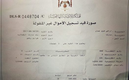 شقه للبيع ماركا الشماليه / العبدالات